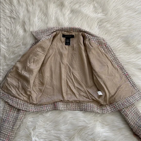 Calvin Klein Jeans Tweed Multicolor Zip-Up Jacket Size M - Picture 8 of 13
